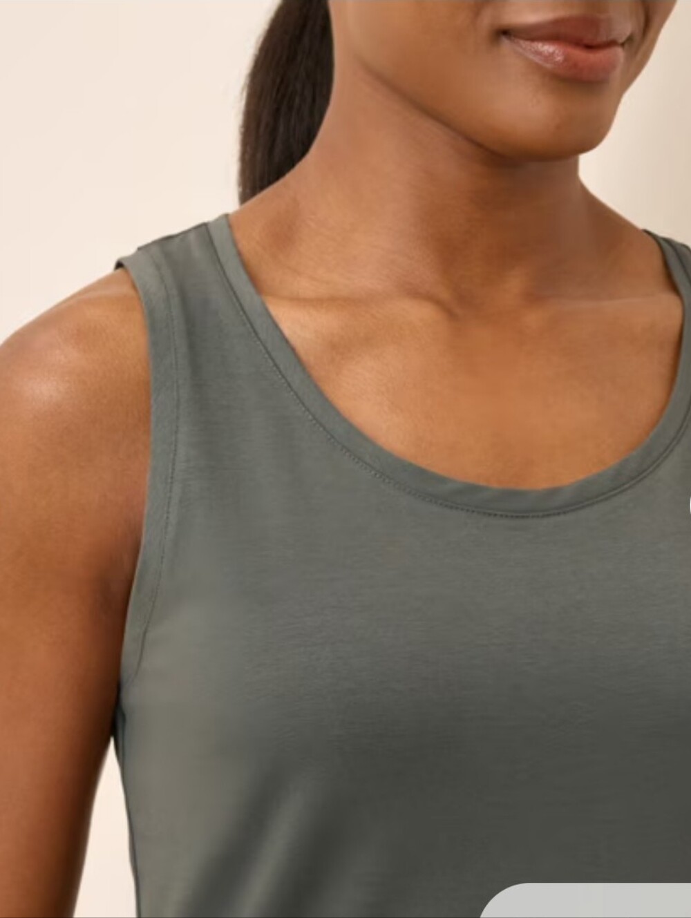 Bundle - Pact Luxe Essential Short Luxe Stretch Jersey Tank Castor Green XXXL - Picture 4 of 16